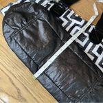 Kipling  Geometric Print Large Tote Bag Purse Keychain Black White Photo 6