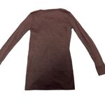 Michael Stars  Women's Burgundy Silver Cardigan One Size Photo 3