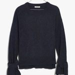 Madewell  Marled Baltic Tie-Cuff Pullover Sweater - Size - Small Photo 0