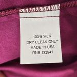 Amanda Uprichard  Amaretto Silk Mini Dress Magenta Elastic Waist Size Small S Photo 9