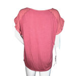 Loft Shirt Womens Small Mauve Pink Ruffle Sleeve Casual Workwear Versatile Photo 3
