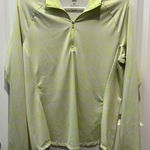 Adidas  Neon Yellow 1/4 Zip Pullover Medium Women’s Long Sleeve M Athletic Photo 0