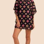 Trina Turk ππ Anissa Caftan Dress Zari Embroidered Georgette Multi-Color 12 NEW Photo 3