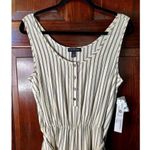 NWT Tribal Femme Petite Small Cream Striped Jumpsuit Tan Size undefined Photo 9
