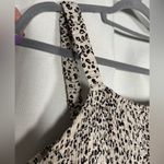 Saltwater Luxe Jacey Cream and Black Leopard Midi Summer Dress Small Photo 6