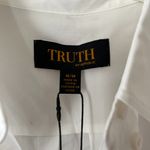 Truth by Republic Sz M White Cotton Blend Long Sleeve Oversized Dress Shirt Size M Photo 1