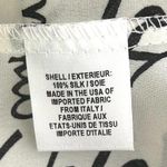 Milly Sia Sleeveless Tie Neck Blouse Je T'aime Blouse White Black Size S Photo 5