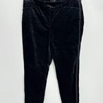 White House | Black Market Pants Women 6 Black Velvet The Slim Ankle Cotton Modal Photo 0