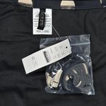 J.Crew Gemma ruched bandeau one-piece in dot print BX701 14 NWT Black Beige Photo 4