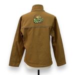 Harriton Grandmas Marathon Jacket Size Large Brown Photo 2