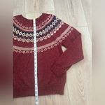 Weatherproof  VINTAGE Women's Red Patterned Sweater 🧣 Photo 3