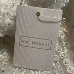 Mac Duggal EMBELLISHED ONE SHOULDER A LINE GOWN wedding pageant white dress 12 Photo 13