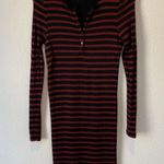 ATM Anthony Thomas Melillo ATM Striped Long Sleeve Henley Dress Size M Photo 1