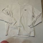 Nike White Women’s Sweater Crew Neck Large Casual Preppy Athletic Photo 1