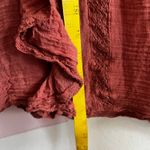 Free People  Peasant Blouse Top Boho Bohemian Flowy Festival Fairy Medium Photo 4