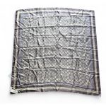 Coach Signature Silk Scarf Lavender Mist Gray 35” Square Photo 1