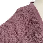 Margeaux & Ellie Chenille Open Front Cardigan Sweater Purple Size Large Photo 3