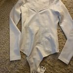 Abercrombie & Fitch Abercrombie White Sweatheart Bodysuit Small  Photo 2