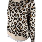 Knox Rose Leopard Sweater Medium Crew Pullover New Photo 3