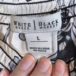 White House | Black Market  Silk Paisley Off Shoulder Blouse Womens L Shirt Top Photo 5