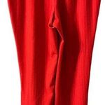 C/MEO COLLECTIVE NWT  HIGH WAISTED RED PINSTRIPE FLARE PANTS Photo 2