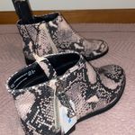 Time & Tru Snakeskin Booties Photo 3