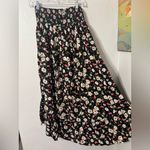 Patrons of Peace Black Floral Maxi Skirt Size Small Photo 2