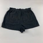 Universal Threads Universal Thread Dark Gray Linen Blend High Rise Pull On Shorts M Photo 3