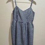 Draper James  size 6 Blue and White Gingham Dress Photo 2