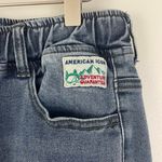 Jeep Dark Wash Denim High Waisted Embroidered Stitch Drawstring Waist Jeans Photo 4