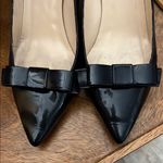 Kate Spade Vero Cuoio Black Pointed Toe Women's Heels with Bow Size 8 Photo 1