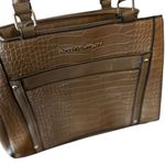 Adrienne Vittadini  Women's Brown Crocodile Embossed Shoulder Bag Photo 0