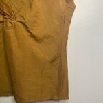 ZARA  Knotted V Neck Sleeveless Mustard Top Blouse Photo 4