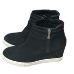 LINEA Paola black white wedge platform shoes size 7.5M Photo 1