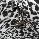 NWT MICHAEL Michael Kors Big Cat Cold Shoulder Top Black Photo 4