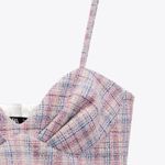 ZARA NWT  CHECKERED CORSET CROP TOP BLOGGERS FAV LARGE Photo 8