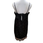 fab'rik  Star Print Dress Black Lace Detail Women's Size Medium Photo 2