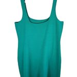 J. Crew NWT Green Square Neck Tight Knit Above Knee Sweater Tank Dress Size L Size L Photo 2