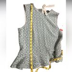 Sunday in Brooklyn  Peplum top with a geometric pattern  
Fits like a Small NWT Photo 7