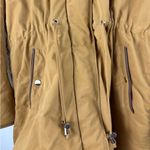 Divided H&M Small Faux Fur Shearling lined Hooded Parka Coat Light Brown Photo 5