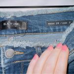 Black Label  Dark Wash Denim High Rise Frayed Hem Ankle Length Jean size 7/29 Photo 3