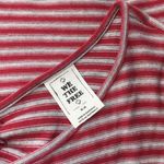 Free People Back Cutout Striped Jersey Dress Red Gray Size M Photo 7