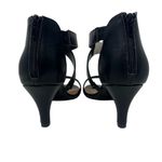 Style & Co Paysonn Faux Leather Dress Sandals Heels Black 8.5 Photo 4