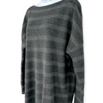 Tommy Bahama | Large | Pickford Lurex Charcoal Silver Stripe Boatneck Sweater Photo 2