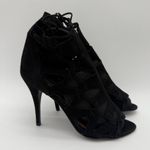 Topshop Potion Black Suede Leather Gladiator Strappy Stiletto Heel Spain 39(8.5) Photo 2