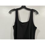 Quince  Black Tencel Jersey Side Tie Dress Sleeveless Midi Wrap Sz Large L NEW Photo 4