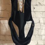 Black bathing suit with tan trim Tan Photo 8