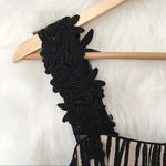 Yoana Baraschi Silk Black Cream Stripe Dress Photo 2