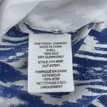 Joie  Layana Silk Shorts L Blue White Ikat Print EUC Photo 9