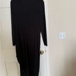 EXPRESS  Black Asymmetrical Midi Dress Event Formal Date Night Photo 8